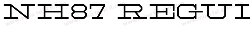 NH87 Regular字体转换